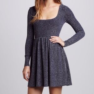 Free People Sparkle Blue Holiday Dress - Size XS